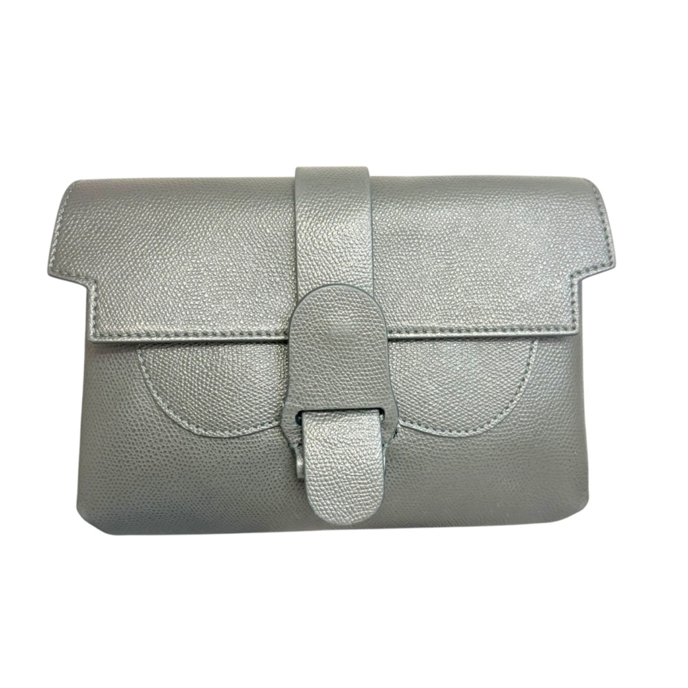 Senreve made in Italy green grained leather belt or crossbody bag